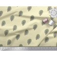 thumbnail image 2 of Soimoi Rayon Fabric Paisley Block Print Sewing Fabric Yard 42 Inch Wide, 2 of 3