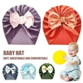 thumbnail image 2 of Super Soft Baby Hat Decorative Fabric Comfortable Touch Bow Knot Infant Cap for Home, 2 of 10