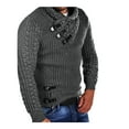 thumbnail image 2 of EGNMCR Chandail à Col Roulé pour Hommes, Chandails pour Hommes Chandail d'Hiver Décontracté à Col Montant à Manches Longues pour Hommes Chandail pour Hommes, 2 of 6