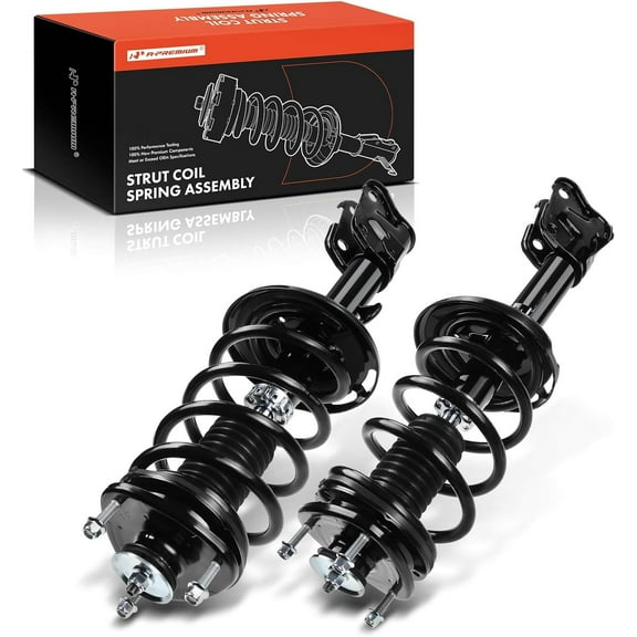 A-Premium Complete Struts Coil Springs Assembly Compatible with Acura MDX 2007-2013 ZDX 2010-2013 Front Driver and Passenger Side 2-PC Set