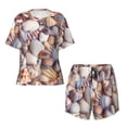thumbnail image 4 of Lsque Sea Shells Women's Short-Sleeved Pajama Set - 2 Piece Soft and Lightweight Sleepwear Set-Large, 4 of 9