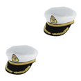 thumbnail image 1 of Inteprter Adult Kid Captain Yacht Hat Sailor  Hat Cap Party Cosplay Costume 2piezas niño blanco, 1 of 1