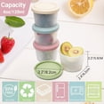 thumbnail image 3 of Paquete de 4 Recipientes Pequeños de Silicona para Refrigerios con Tapa, de 113 G, Reutilizables, para Almacenar Alimentos, para Almuerzos Tipo Bento., 3 of 5