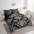 thumbnail image 3 of Feelyou Black Damask Flower Twin Bedding Sets 7pcs, Retro Western Mandala Comforter Set, 3 of 8