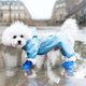 thumbnail image 5 of 2 pares de zapatos para perros, botas impermeables, zapatos para perros y gatos, calcetines para perros, calcetines para cachorros, calcetines antideslizantes para lluvia y nieve, estampado de huellas, 5 of 5