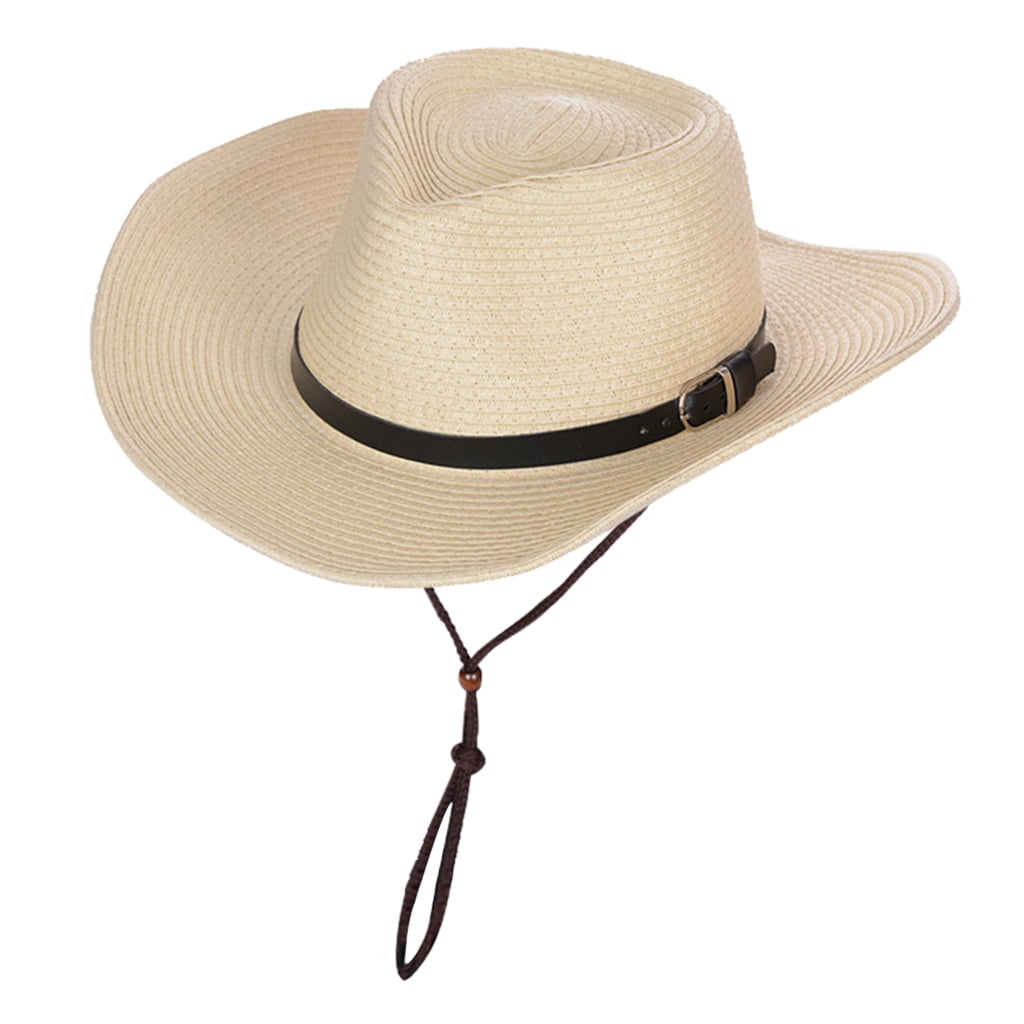 Crushable Straw Hat Cowboy Braid Sun Protection Folding Panama Trilby Travel