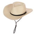 thumbnail image 2 of Sombrero de sol Plegable Sunnimix para Hombres y Mujeres Paja blanco, 2 of 8