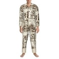 thumbnail image 4 of Kll Cows On The Farm Sleepwear Mens Flannel Pajamas,Long Cotton Pj Set, 4 of 9