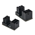 thumbnail image 2 of Conector en ángulo de 2x180 grados adaptador de corriente en ángulo, 2 of 8