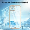 thumbnail image 2 of Case Compatible with iPhone 13 Case Crystal Clear Transparent Design Back Bumper Shockproof Slim Fit Soft TPU Silicone Protective Phone Case Cover for iPhone 13, White, 2 of 14