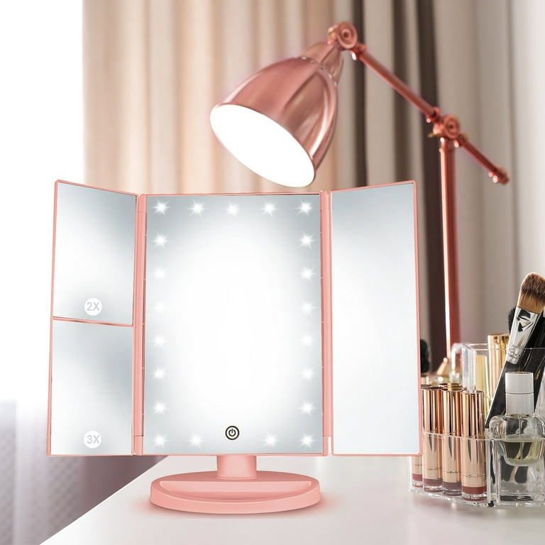 21 Bulb Standing Vanity Mirrors