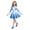 Blue 5, variant on Royal Princess Halloween Costume for Women, Elegant Fancy Dress Up Outfit with Cropped Jacket, Cosplay Costume for Themed Parties