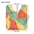 thumbnail image 2 of Ryvnso Tropical Leaf-n1 Bathroom Shaggy Rugs Toilet U Shape Mat Soft Contour Rug 20"x24", 2 of 9