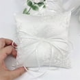 thumbnail image 3 of Sinyiin Lace Embroidered Rings Pillow Sturdy Fabric Wedding Accessory, 3 of 8