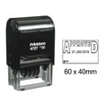 thumbnail image 1 of Printtoo Self Inking Dater Stamp With Approved By Text Date Rubber Stamp Office Stationery-Black, 1 of 1
