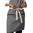 thumbnail image 3 of Delantal Chef Works Ridgewood de mezclilla azul unisex, 3 of 4
