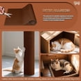 thumbnail image 3 of Tapete para rascar para gatos, autoadhesivo, recortable, protector de muebles para sofá, alfombrilla para rascar gatos, árbol de gato, alfombra de escalada para gatos, 3 of 7