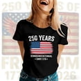 thumbnail image 2 of MuXiKeJi Clothes Patriotic T Shirt for Women 250th Anniversary USA Shirt Short Sleeve Casual Tops for Fourth of July Celebration, 2 of 4