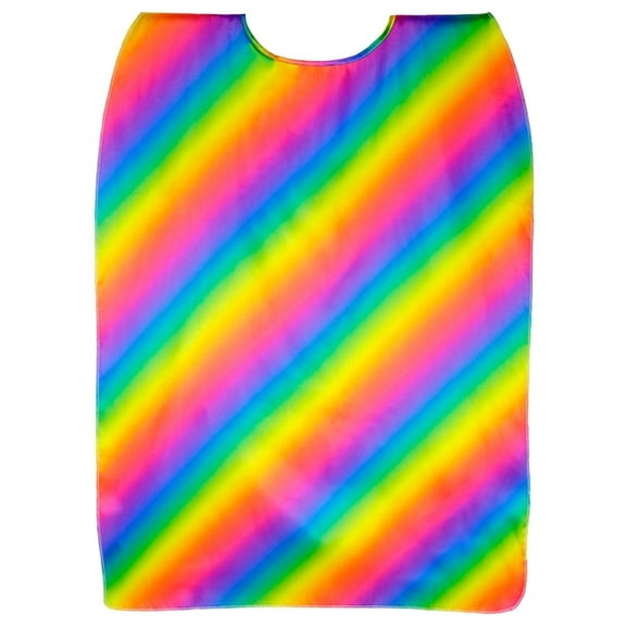 SeasonsTrading 26" Shiny Rainbow Satin Cape - Superhero Unicorn Fantasy Costume Dress Up, Cosplay, Birthday, Party Favor