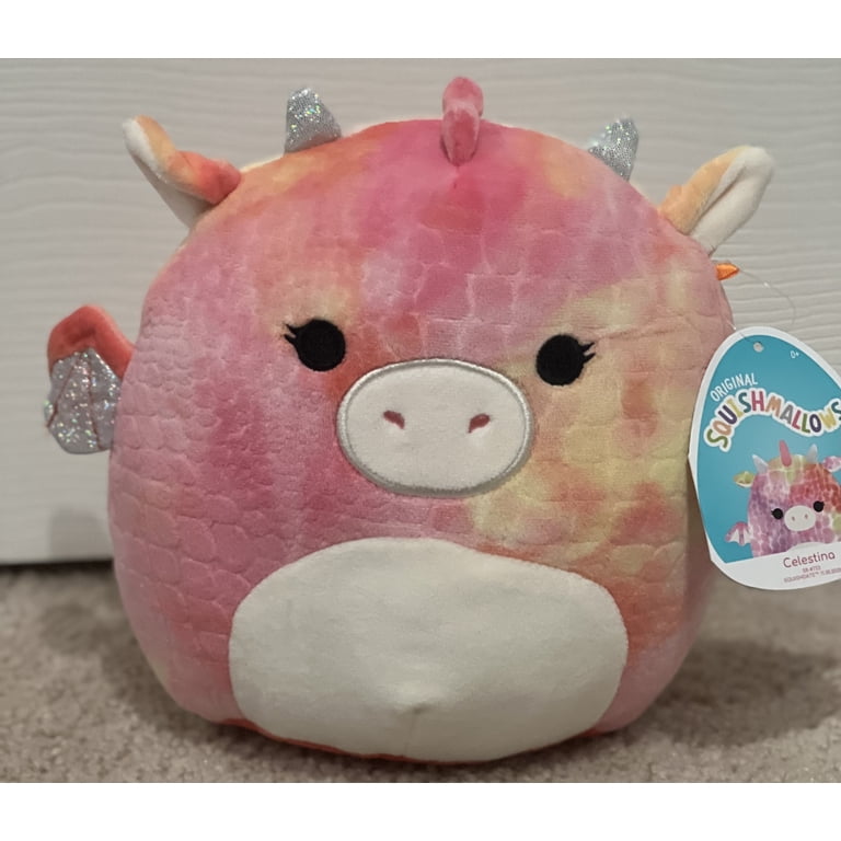 Official KellyToy Squishmallows 8 Plush Stuffed Toy (Celestina the Dragon)