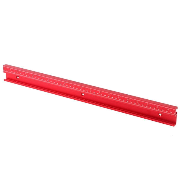 Riel guía de aleación de aluminio para carpintería tipo 45, manija de empuje, ranura para accesorio de sierra de mesa, piezas de 500 mm