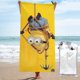 thumbnail image 1 of Toalla de baño Minions, toalla de playa de microfibra de secado rápido, toalla de baño de gran tamaño a prueba de arena para adultos y niños, accesorios de playa para viajes y campamentos para, 1 of 8