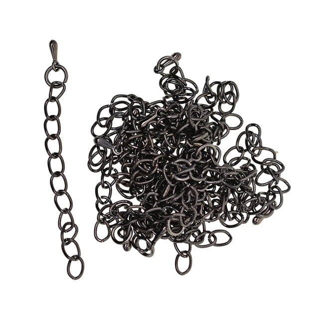 20 piezas aleación DIY colr cadena extensor cadenas halzgos Negro Zulema Cadena de Extensores de collar