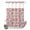 Red, variant on No Hook Shower Curtain, Farmhouse Red Shower Curtains for Bathroom with See Through Top Window, Vintage Flower Leaf Botanical Plant Waterproof & Washable Bath Curtain Extra Long 72"x96"