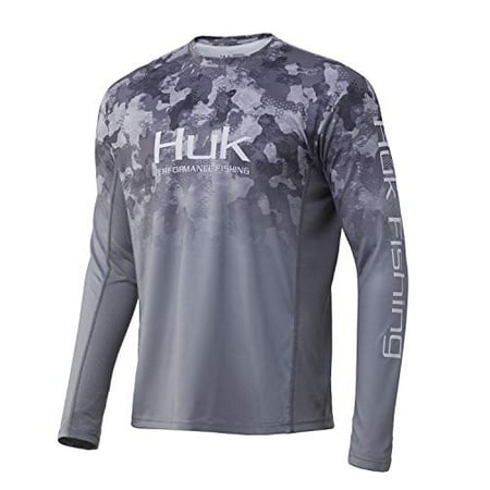 Camiseta De Pesca HUK Manga Larga Para Hombre - UPF 50+, Refrescante, Ultra Suave - Ideal Para Exteriores