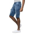 thumbnail image 3 of X RAY JEANS Men's Denim Cargo Shorts 12 Inches Inseam, Medium Blue, 34, 3 of 7