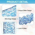 thumbnail image 3 of Uxcell Glitter Mesh Wired Ribbon for Bows Making Wedding Decor Gifts Crafts Dark Blue, 3 of 6