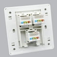 thumbnail image 2 of Wall Socket Outlet 86x86 Type RJ45 CAT5E Socket Computer Network Module Socket Wall Socket Panel Cable Interface Outlet, 2 of 6