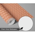 thumbnail image 6 of S4Sassy Peel & Stick Wall Covering, Geometric Print Removable Walls Wrap- Asian Style Walls Mural, Instant Wall Makeover for Bathroom, Closet Interior- Self-Adhesive Wallpaper Vinyl- Peach, 25"x120", 6 of 9