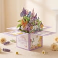 thumbnail image 6 of 6.3x6.89in Floral Greeting Card Set with Envelope and Mini Note Premium Paper Thank You Card for Birthday Anniversary Festival Daily Gifting and Home Decor, 6 of 6