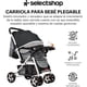 thumbnail image 3 of Carriola Infantil De Lujo Con Toldo De Viaje Compacta Y Ligera Carriola Para Bebe Con Jugetes Tela Transpirable Carrito Para Bebe Con Mango Ergonomico Carreola Ultra Ligera Y Comoda (Negra), 3 of 6