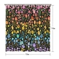 thumbnail image 5 of Dark Pioneer Flower Pattern Shower Curtain 72"x72" ,Bathroom Decorative Shower Curtains Set with 12 Hooks,Modern Waterproof Washable Shower Curtain, 5 of 6