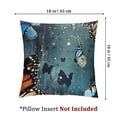 thumbnail image 4 of nygtbtfer Pillow Cases Cushion Covers Full Print Throw PillowSet of 2 Soft for Bed Kids Girl Floral Throw Pillowcases Decor Blue Cushion Cases 22x22in, 4 of 7