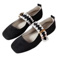 thumbnail image 4 of CHICVOMEY Vintage Flats for Women Ballet Flats with Memory Foam Dress Shoes for Women with Strap Ballet Flats Mary Jane Flats, 4 of 6