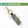 thumbnail image 3 of Wukai Cartoon Dinosaurs (2) Print Leather Car Keychain, Universal Key Fob Keychain, Leather Key Chain Holder for Men and Women,360 Degree Rotatable, 3 of 5
