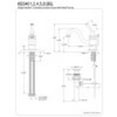 thumbnail image 2 of Kingston Brass KB3405BL Victorian 4" Centerset Single Handle Bathroom Faucet, Oil Rubbed Bronze, 2 of 2