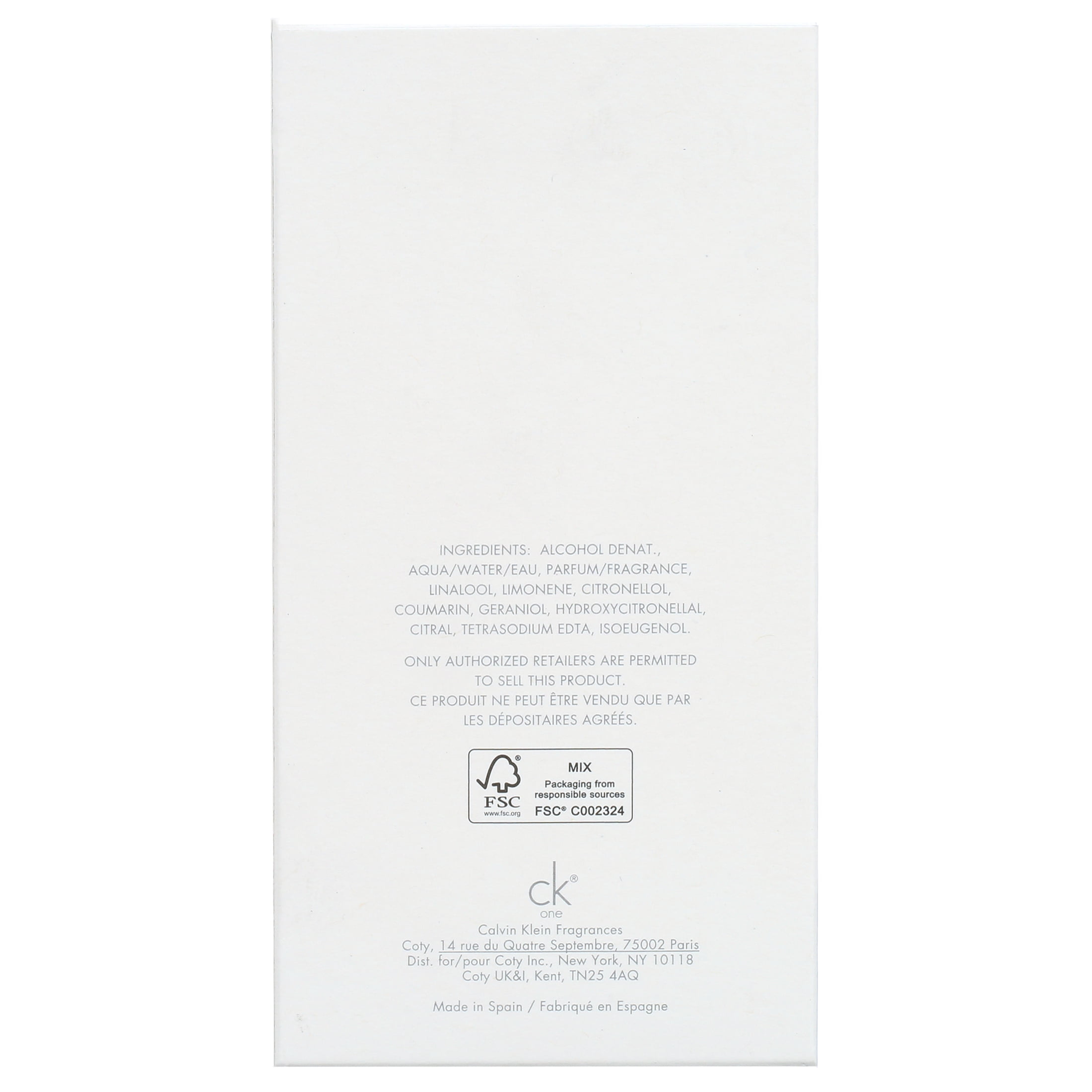Calvin Klein CK One Eau De Toilette Spray, Unisex Perfume, 6.7 oz