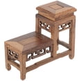 thumbnail image 3 of MasteelfCA Wooden Flower Vase Flower Pot Base Flower Pot Stand Tea Pot Collection Display Stand, 3 of 8