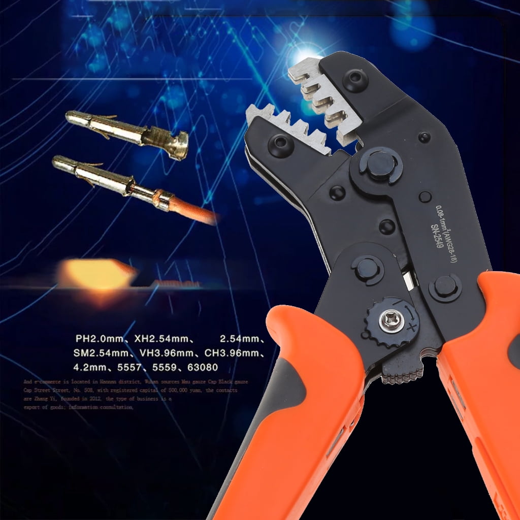 Yokua SN-2549 Pin Crimping Tool 2.54mm 3.96mm 4.8mm AWG28-18 0.08-1mm² Terminals