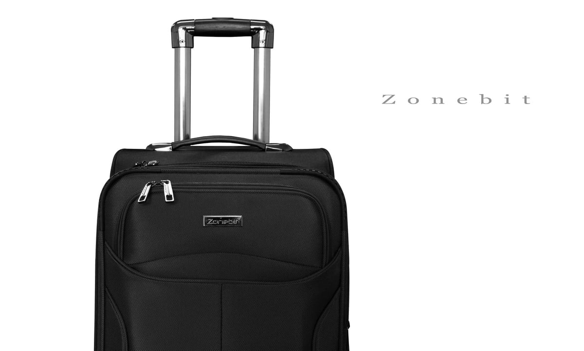 soft shell 4 wheel suitcase