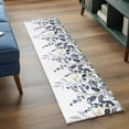 thumbnail image 3 of Blue Grey Eucalyptus 2'x6' Runner Rugs for Hallway Kitchen Bedside Non Slip Washable, Watercolor Spring Weeping Botanical Entryway Rug Runners with Rubber Backing, Long Carpet Runner for Laundry Room, 3 of 8