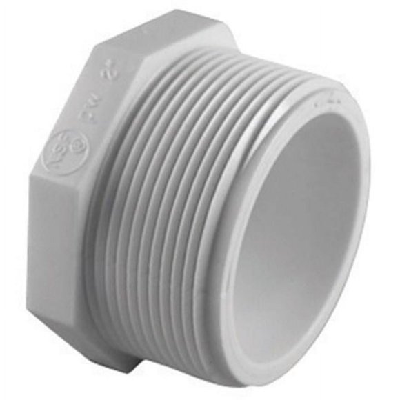 Charlotte Pipe & Foundry 4007159 3 in. PVC Pipe Plug Schedule 40 - White