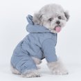 thumbnail image 6 of Reheyre Super Soft Breathable Pet Clothes - Polyester Peach Skin Winter Hooded Coat - Four Legs - Ideal for Autumn, 6 of 8