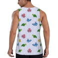thumbnail image 3 of Easygdp Sea Turtle Whale Men's Tank Top, Sleeveless Muscle T Shirts, Breathable, Quick-Dry, Loose for Gym, Running, Fitness - 3X-Large, 3 of 9