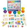 thumbnail image 1 of Montessori Math Educational Tools Digital Matching Puzzle Fine Motor Skill Toys for Early Childhood Learning Development, 1 of 5