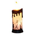 thumbnail image 1 of Lámpara de mesa decorativa con vela sin llama para Halloween, ideal para festivales. Gente del cráneo, 1 of 8